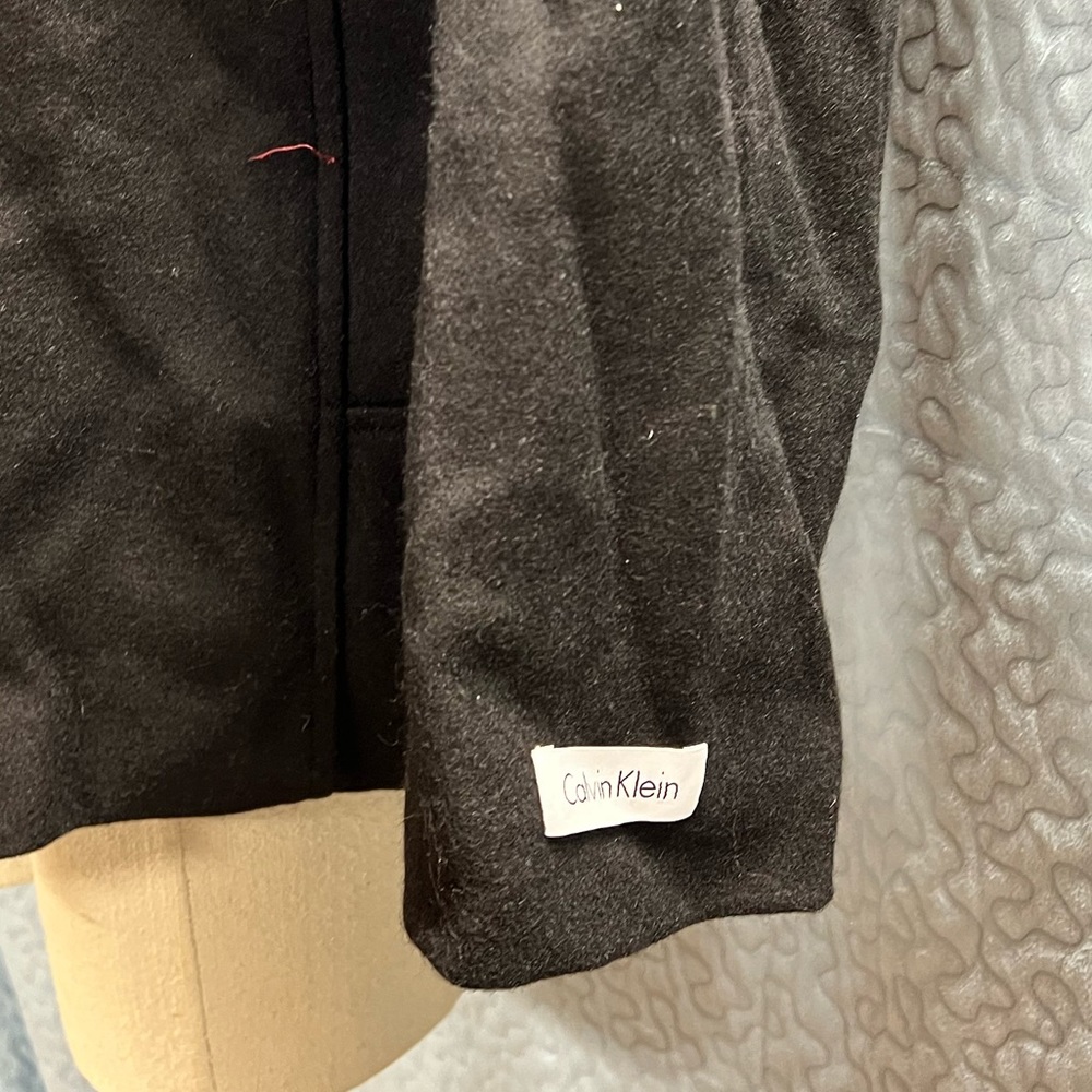 Calvin Klein Black double zipper Wool blend jacket - Picture 8 of 16